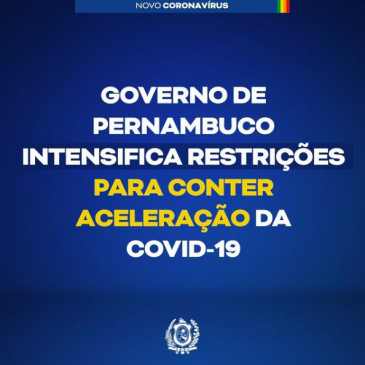 Nesta segunda-feira (24), o Governo de Pernambuco anunciou novas medidas restritivas para diferentes regiões do Estado.